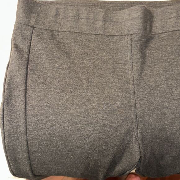 LOFT XL Charcoal Gray Ponte Knit Tuxedo Stripe Pull-On High Waist Pants - Picture 13 of 13